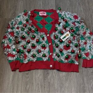 Tipsy Elves | Women’s 3XL | Tacky Tinsel Cardigan - NWT!